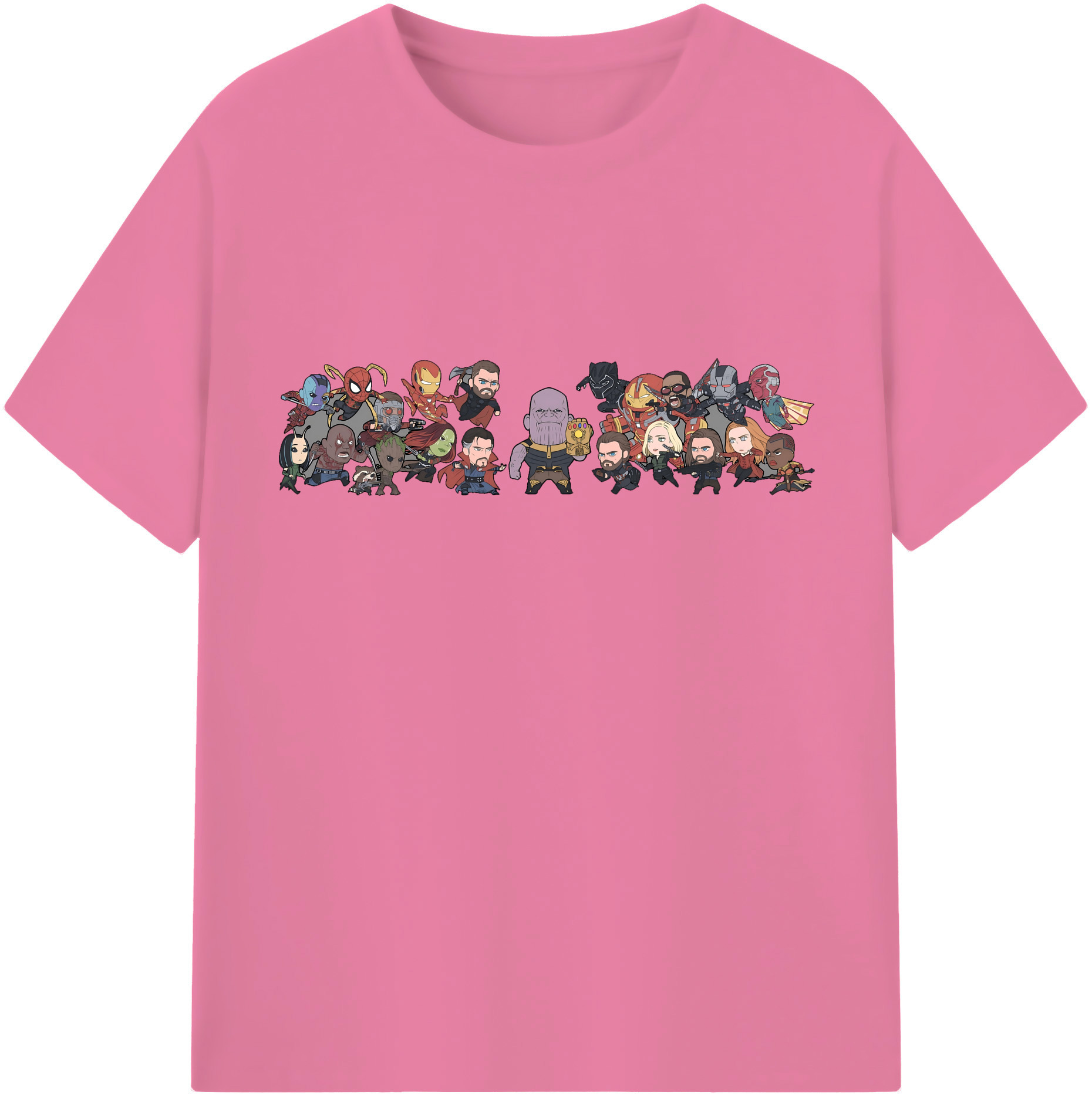 （画像用） アベンジャーズ The Avengers 綿100％半袖Tシャツ（フロントプリント）
